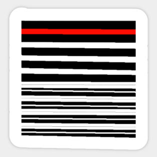 The Red Bar in Black Bar Mug Sticker